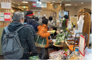 2024年2月23日のマルシェの様子