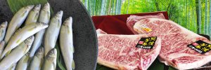2024年嵐山グランマルシェで取り扱うお魚とお肉イメージ
